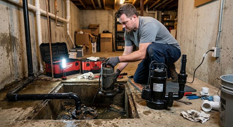 Sump Pump Relocation in Boston, MA